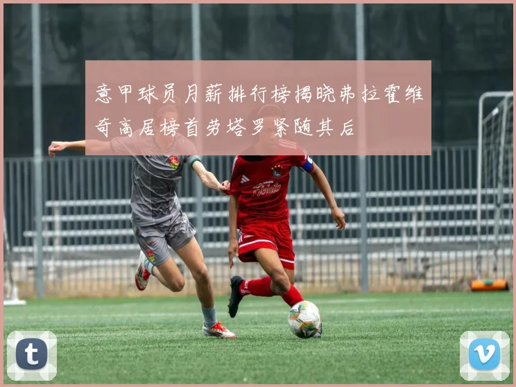 意甲球员月薪排行榜揭晓弗拉霍维奇高居榜首劳塔罗紧随其后